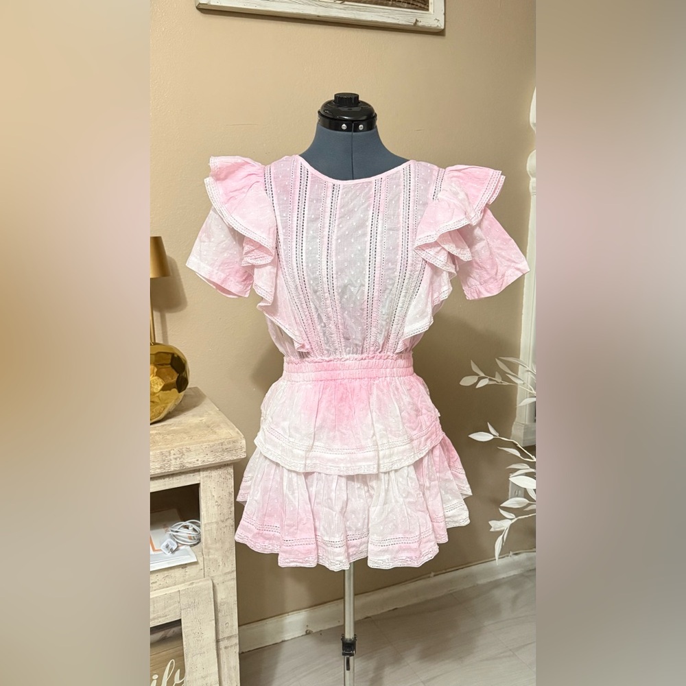 LoveShackFancy Pink Ruffled Dress - Picture 3 of 11